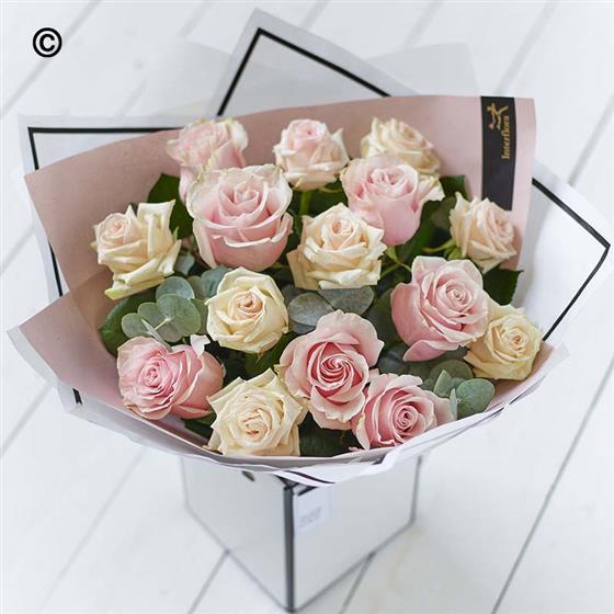 Simple Sweet Roses Beautifully Simple Rose Bouquet Pink